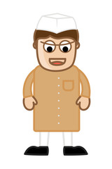 Laughing Cartoon Politician Character