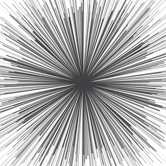 Grunge Hand Drawn Radial Ink Lines Texture Vector Abstract Background