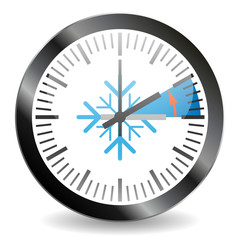 Zeitumstellung - Winterzeit (Button)