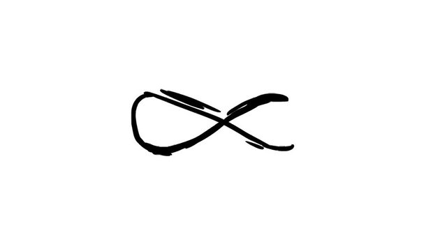 Infinity symbol (seamless loop animation)