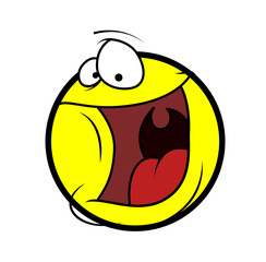 Laughing Cartoon Face