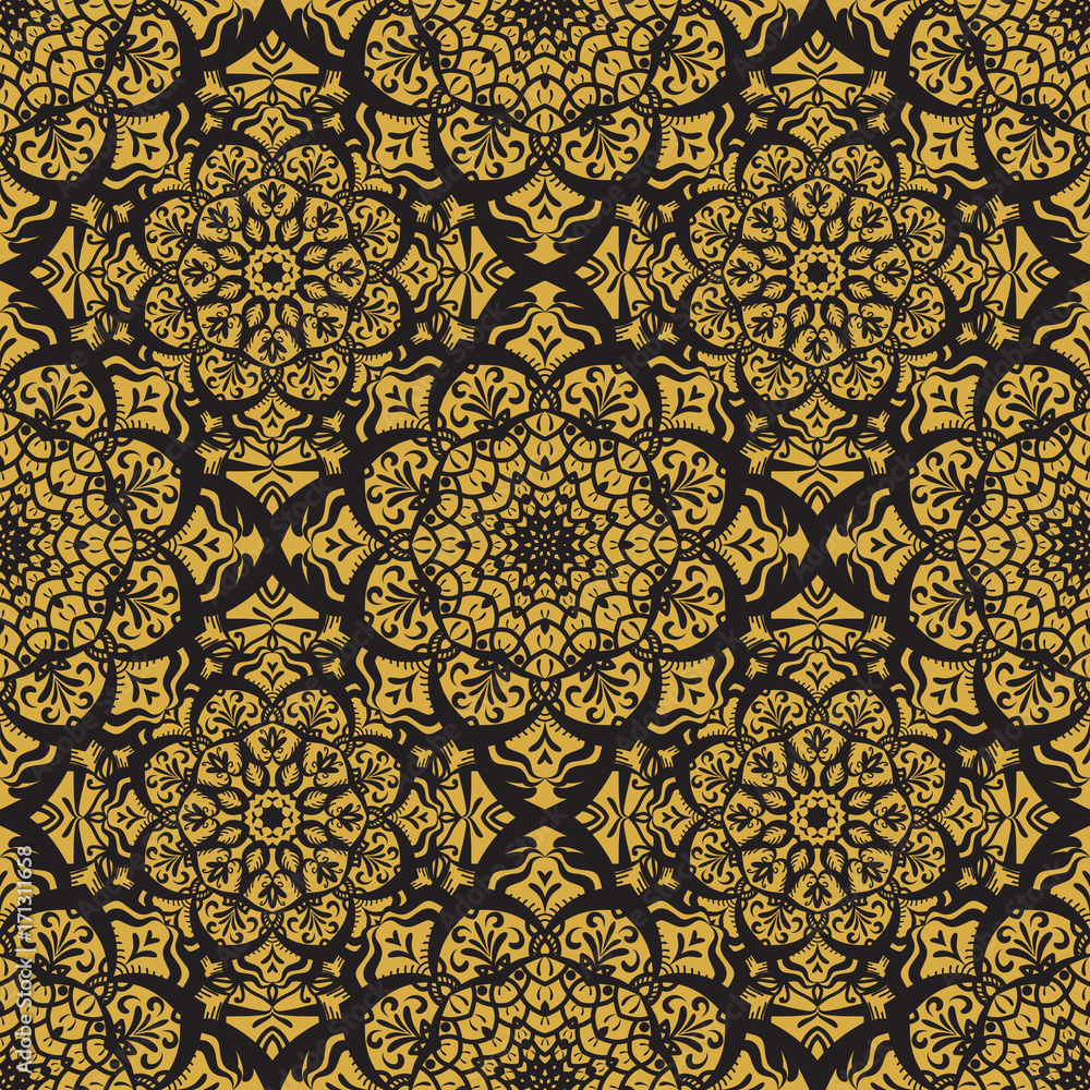 Canvas Prints seamless pattern with mandala