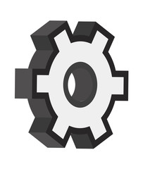 3d Retro Gear Wheel Shape