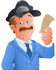 Police Officer - Vector Character Illustration