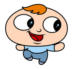 Cute Cartoon Little Boy