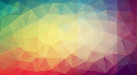 Obraz premium Abstract multicolor background with gradient triangle shapes