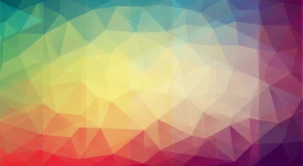 Fototapeten Abstract multicolor background with gradient triangle shapes © igor_shmel