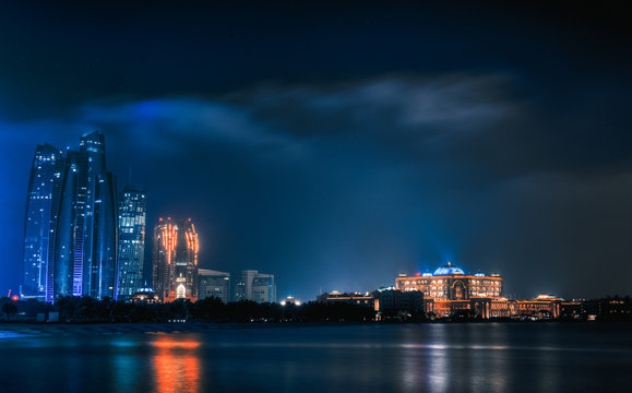 Abu Dhabi Cityscape at Night ( Abudhabi, UAE)