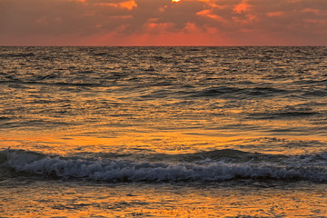 Sunset on the Mediterranean Sea. © rmoshe