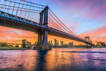 Fototapeta na wymiar Manhattan Bridge New York City