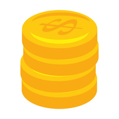 coins money isolated icon