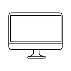 computer display isolated icon