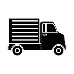 delivery truck isolated icon