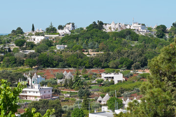 Naklejka premium Panoramic view of Locorotondo. Puglia. Italy. 
