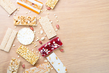 Collection of Beans Candies and Sweets ( Mawlid Nabawi Background )