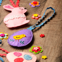 Easter bunny and egg patchwork