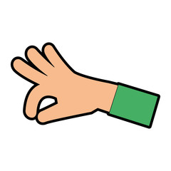 human hand catching icon