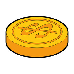coin money isolated icon