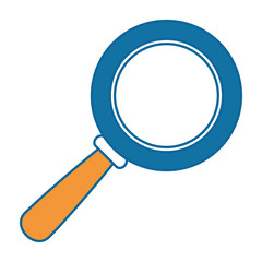 magnifying glass isolated icon