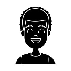 Young man cartoon icon vector illustration graphic design