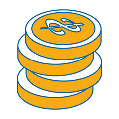 coins money isolated icon