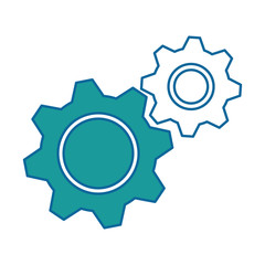 gears machine isolated icon