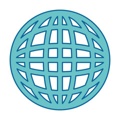 planet sphere isolated icon