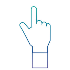 human hand touching icon