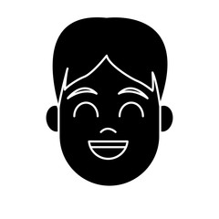 Young man cartoon icon vector illustration graphic design