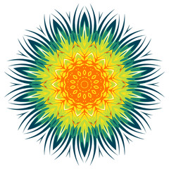 Colorful Mandala. Ethnic tribal ornaments