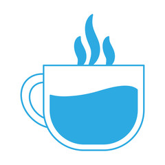 coffee cup icon over white background vector illustration