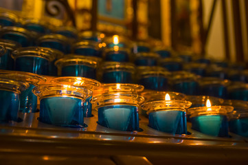 Blue Votive Candles
