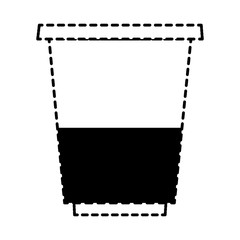 coffee cup icon over white background vector illustration