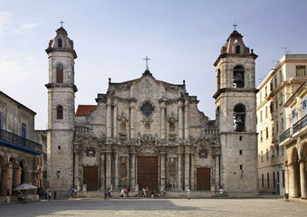 Fototapeta na wymiar Cathedral of Havana San Cristobal. Cuba 