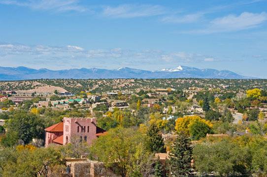 View over Santa Fe NM