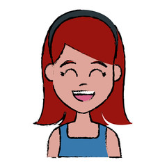 Young woman cartoon icon vector illustration graphic design