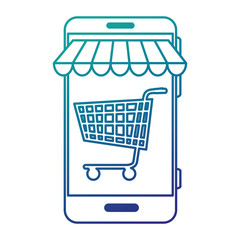 smartphone with market online app