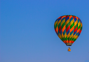 Multi Colored Striped Hot Air Balloon