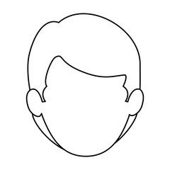 young man head avatar character