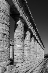 Old greek time temple in Segesta, Italy