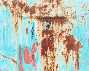 Old grunge corroded rusted metal wall texture