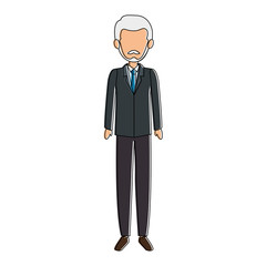 elegant businessman avatar character