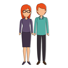 couple of business people