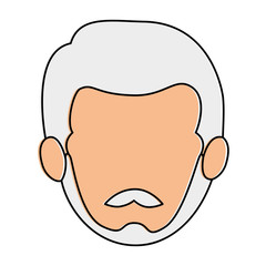 young man head avatar character