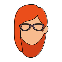 beautiful woman head avatar character
