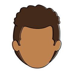young man head avatar character