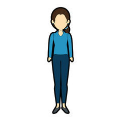 beautiful businesswoman avatar character