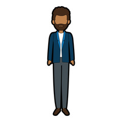 elegant businessman avatar character