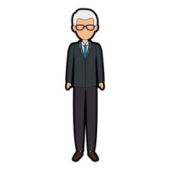 Obraz premium elegant businessman avatar character