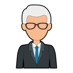 elegant businessman avatar character